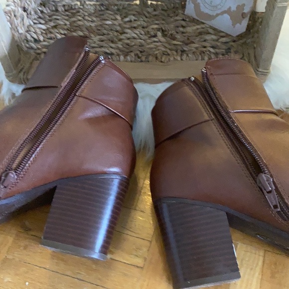 Brown boots ankle boots leather for women - Picture 6 of 11